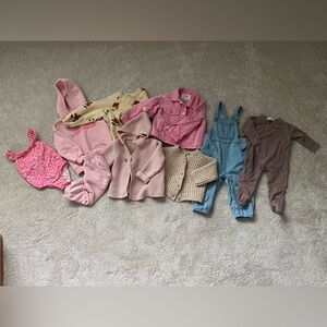 Zara Baby and Toddler Girl Clothing Bundle, Sizes 6 months to 3 years